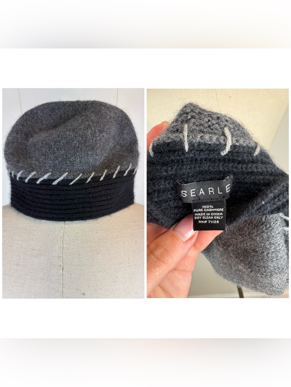 100% Cashmere Luxurious Searle Beanie